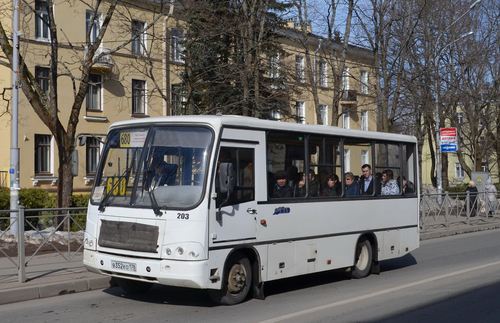 Санкт-Петербург, ПАЗ-320402-05 № 203