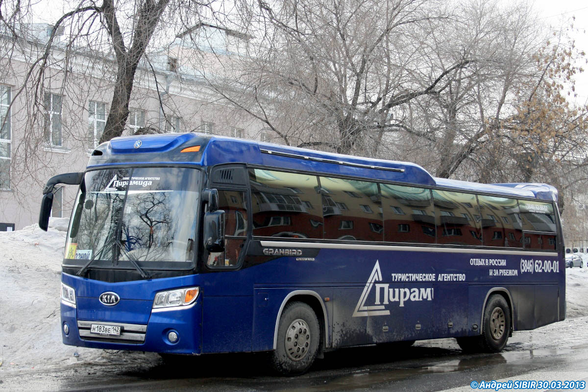 Кемеровская область - Кузбасс, Kia KM948 Granbird Greenfield № Н 183 ВЕ 142