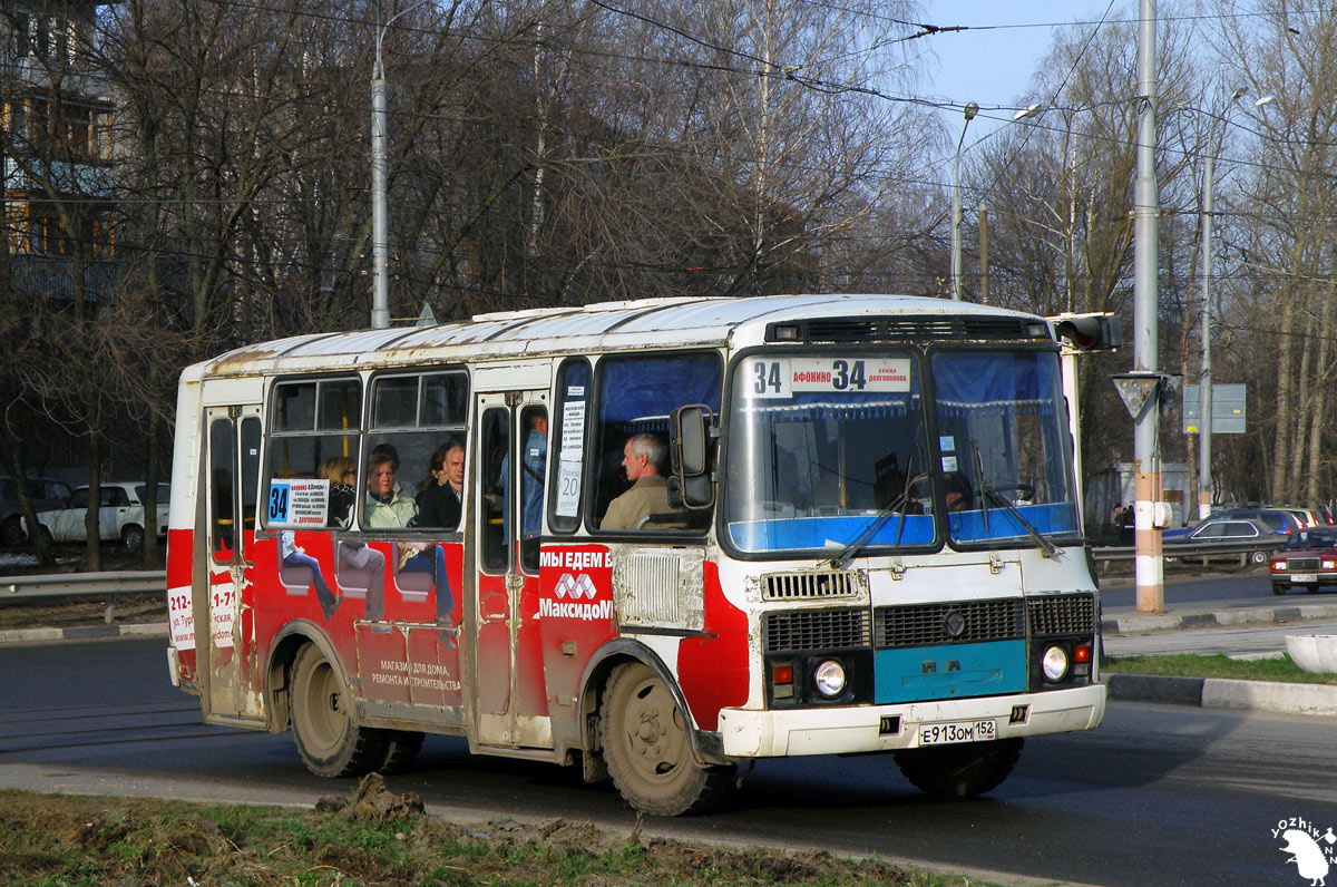 Нижегородская область, ПАЗ-32054 № Е 913 ОМ 152