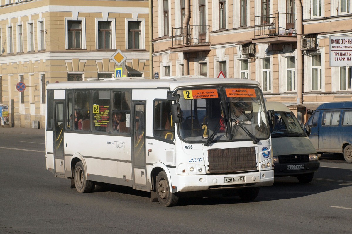 Санкт-Петербург, ПАЗ-320412-05 № 7656