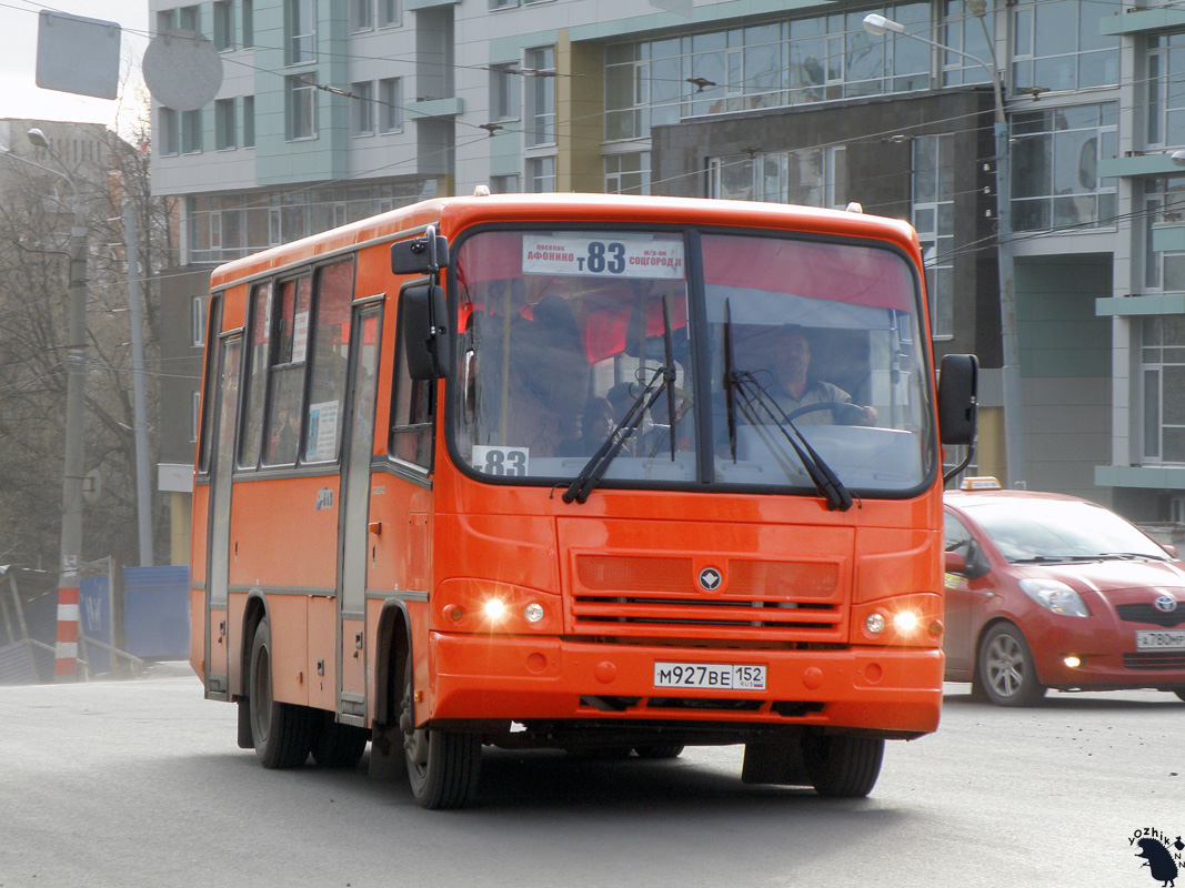 Нижегородская область, ПАЗ-320402-05 № М 927 ВЕ 152