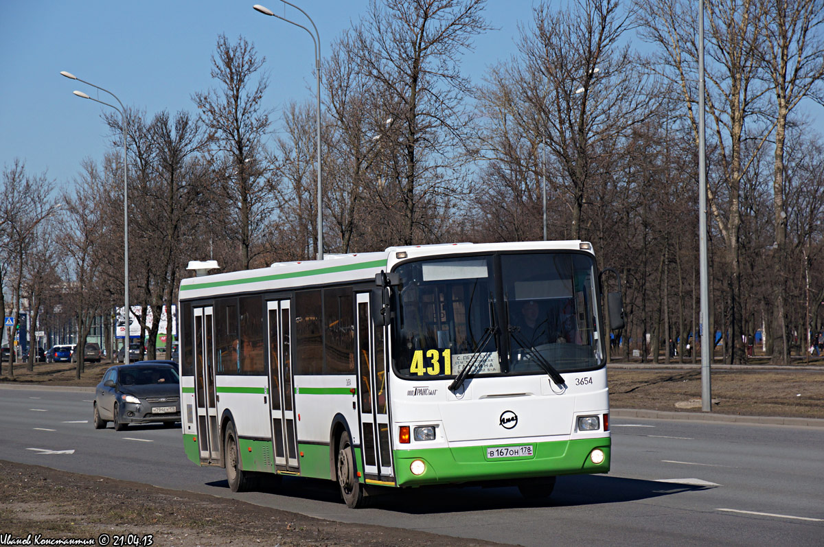 Ленинградская область, ЛиАЗ-5293.60 № 3654