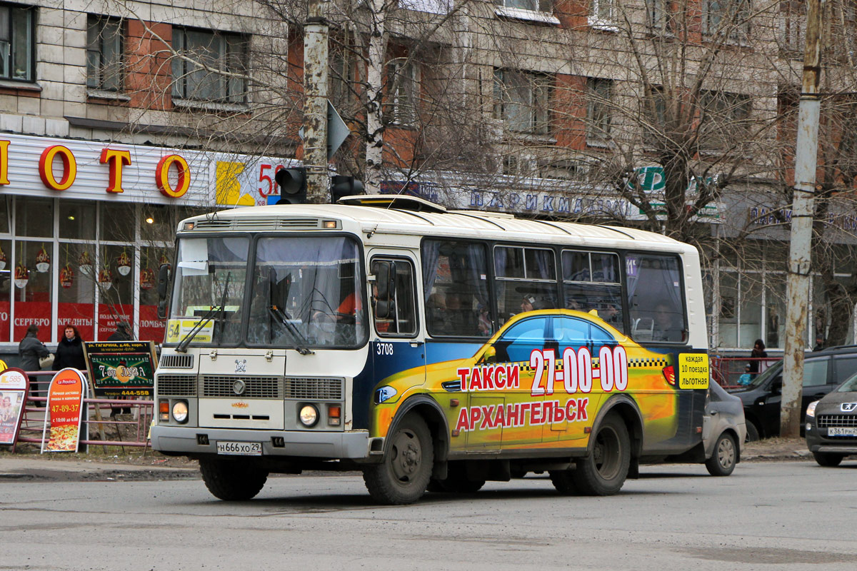 Архангельская область, ПАЗ-32054 № 3708