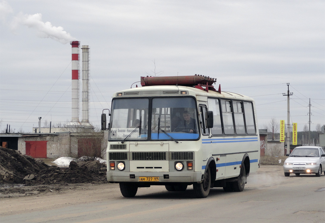 Тверская область, ПАЗ-32053 № АМ 727 69