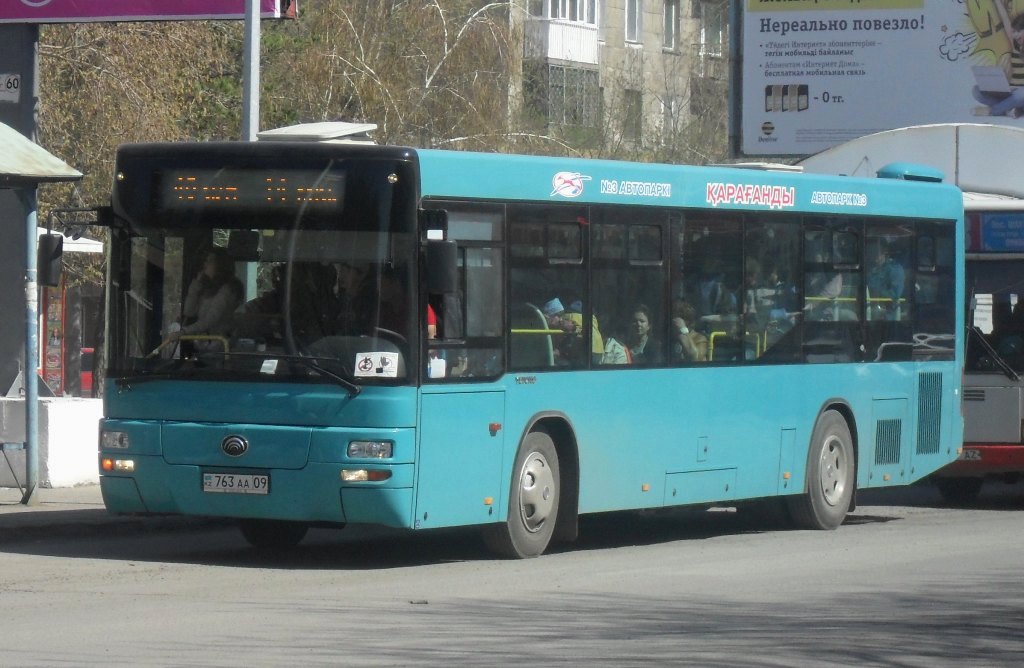 Карагандинская область, Yutong ZK6118HGA № 763 AA 09