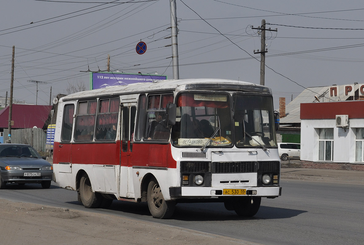 Омская область, ПАЗ-3205 (00) № АС 530 55