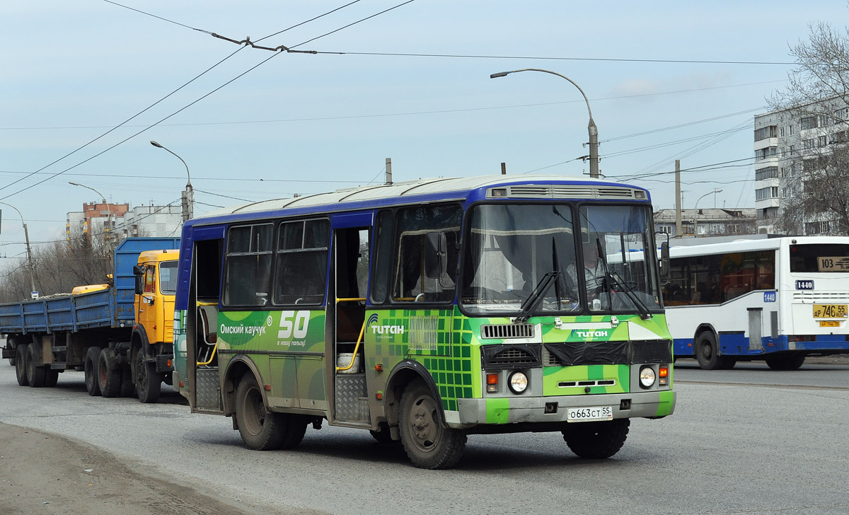 Омская область, ПАЗ-32054 № О 663 СТ 55