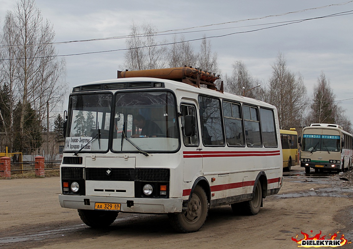 Тверская область, ПАЗ-3205-110 № АА 329 69