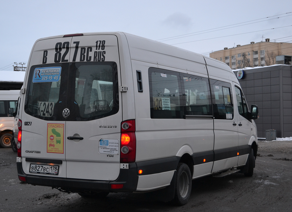 Санкт-Петербург, БТД-2219 (Volkswagen Crafter) № В 827 ВС 178