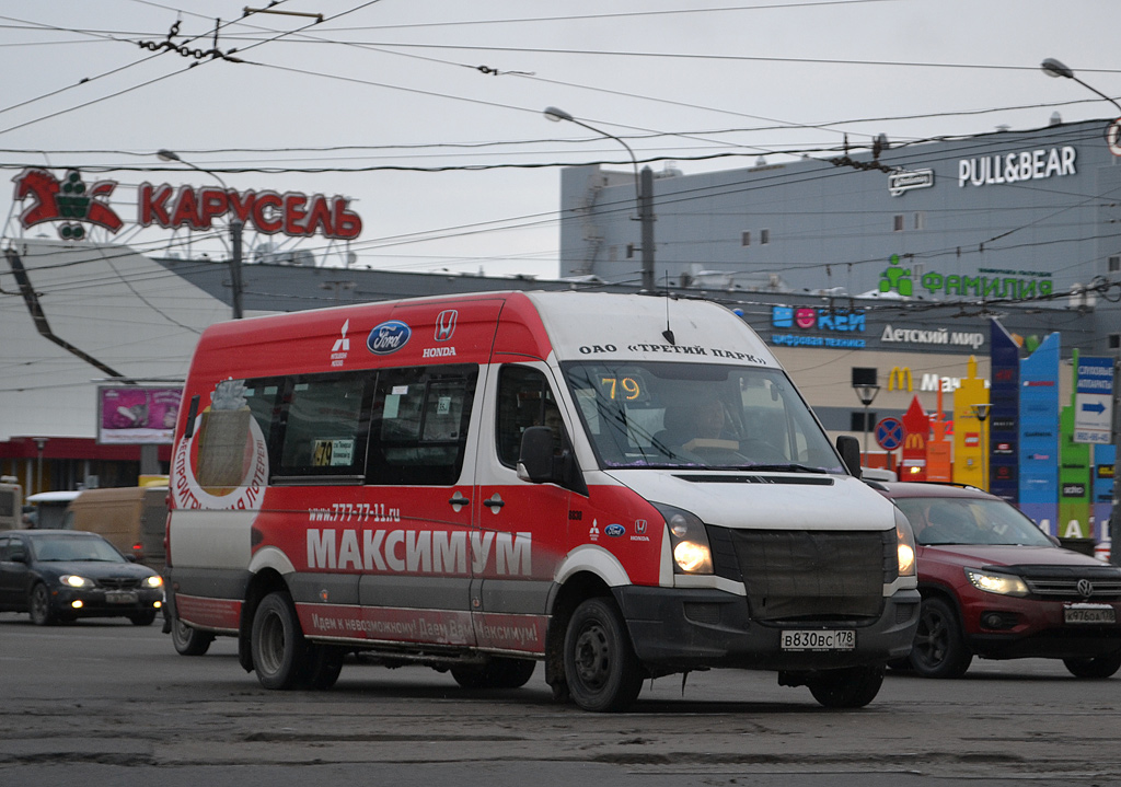 Санкт-Пецярбург, БТД-2219 (Volkswagen Crafter) № В 830 ВС 178