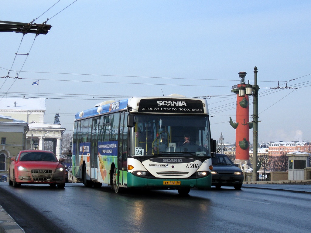 Санкт-Петербург, Scania OmniLink I (Скания-Питер) № 6206