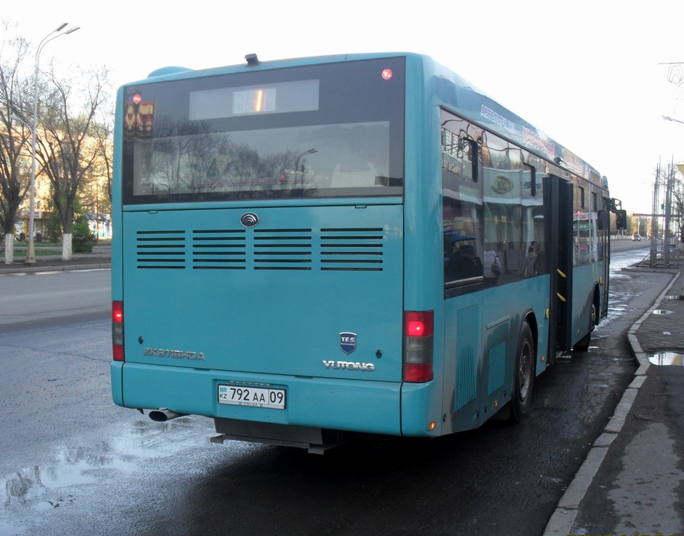 Карагандинская область, Yutong ZK6118HGA № 792 AA 09