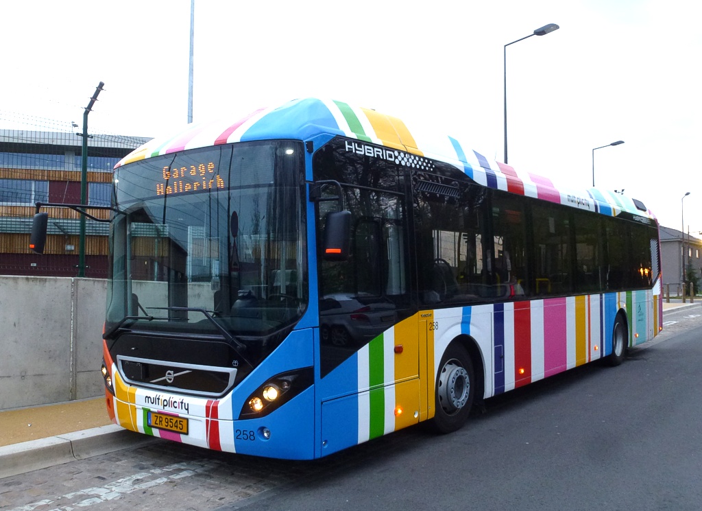 Люксембург, Volvo 7900 Hybrid № 258