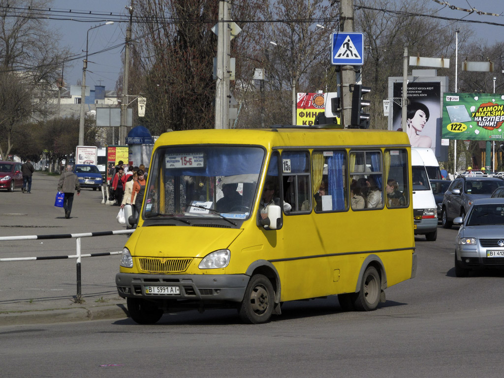 Полтавская область, БАЗ-22154 "Дельфин" № BI 5991 AI