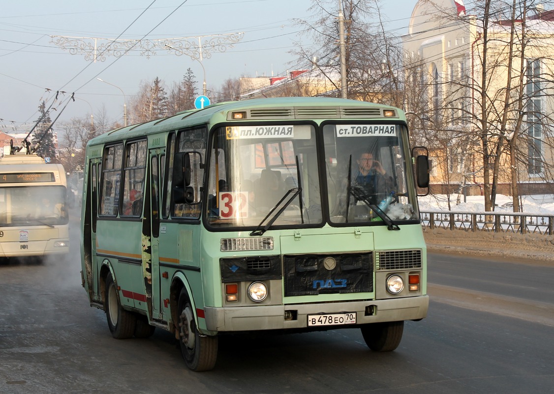 Томская область, ПАЗ-32053 № В 478 ЕО 70