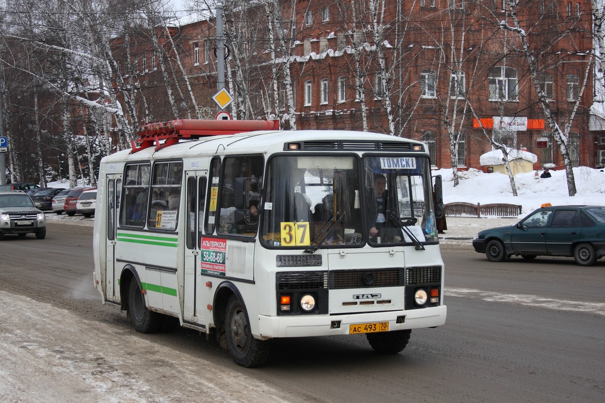 Томская область, ПАЗ-32054 № АС 493 70