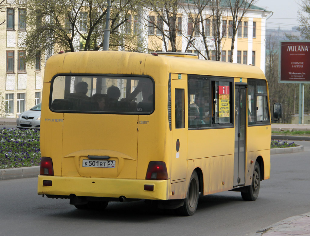 Орловская область, Hyundai County LWB C11 (ТагАЗ) № К 501 ВТ 57