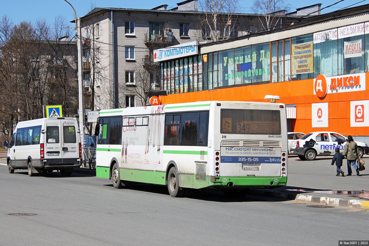 Санкт-Петербург, Нижегородец-2227UU (IVECO Daily) № В 184 ВТ 178; Санкт-Петербург, ЛиАЗ-5293.53 № 319