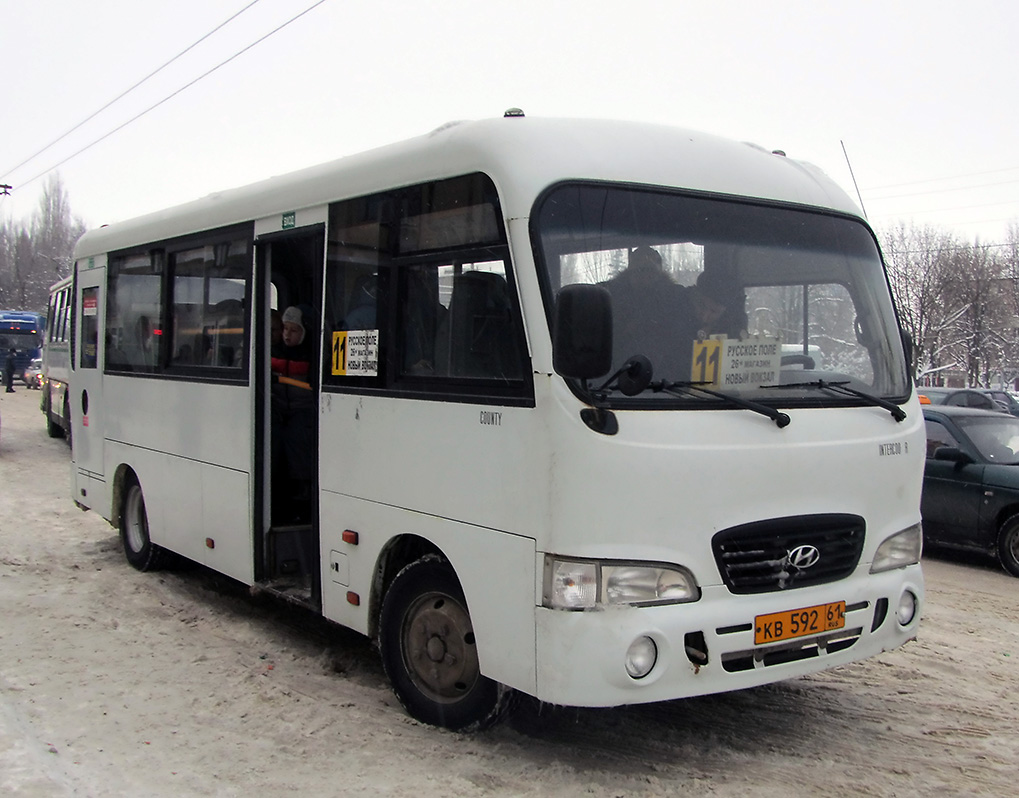 Растоўская вобласць, Hyundai County LWB C11 (ТагАЗ) № КВ 592 61