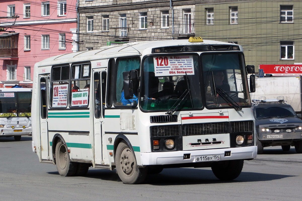 Новосибирская область, ПАЗ-32054 № В 115 ВУ 154