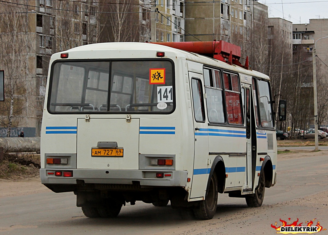 Тверская область, ПАЗ-32053 № АМ 727 69