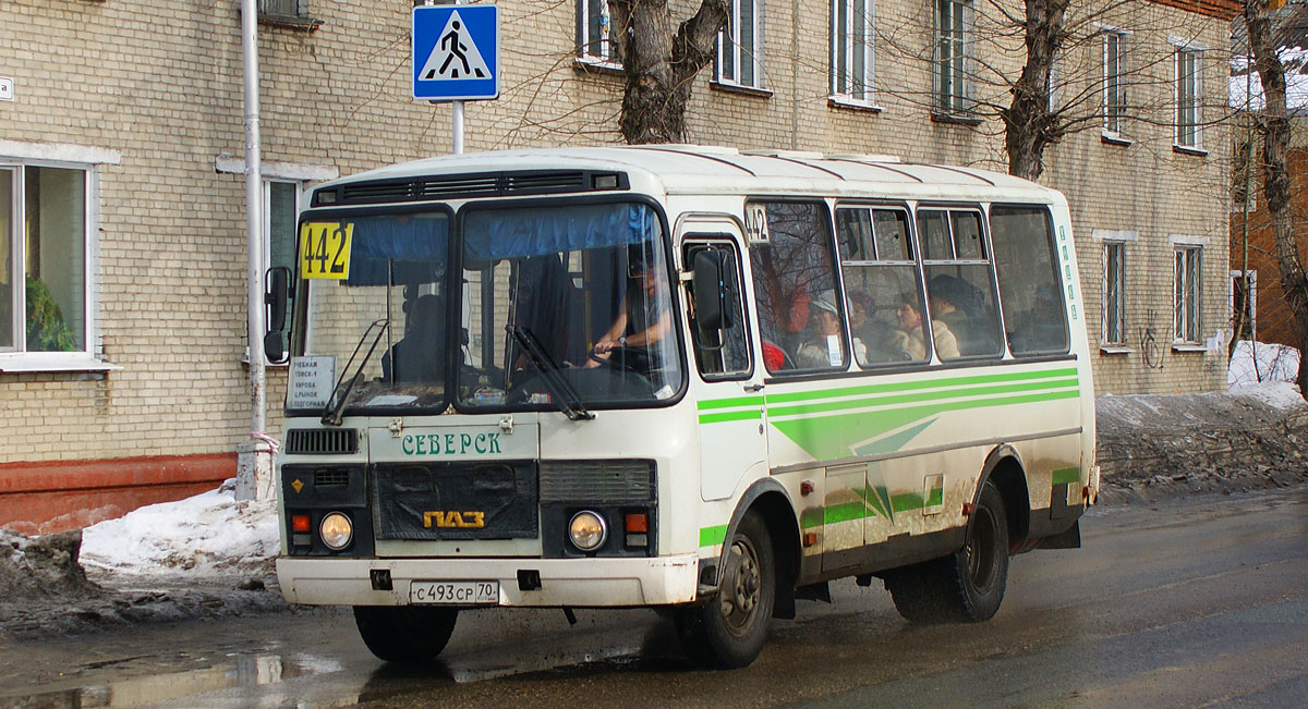 Томская область, ПАЗ-32054 № С 493 СР 70