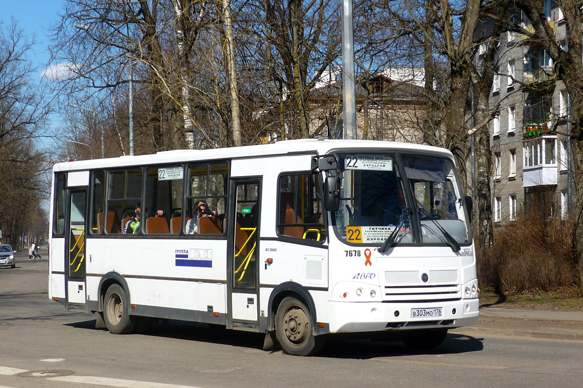 Ленинградская область, ПАЗ-320412-05 № 7678