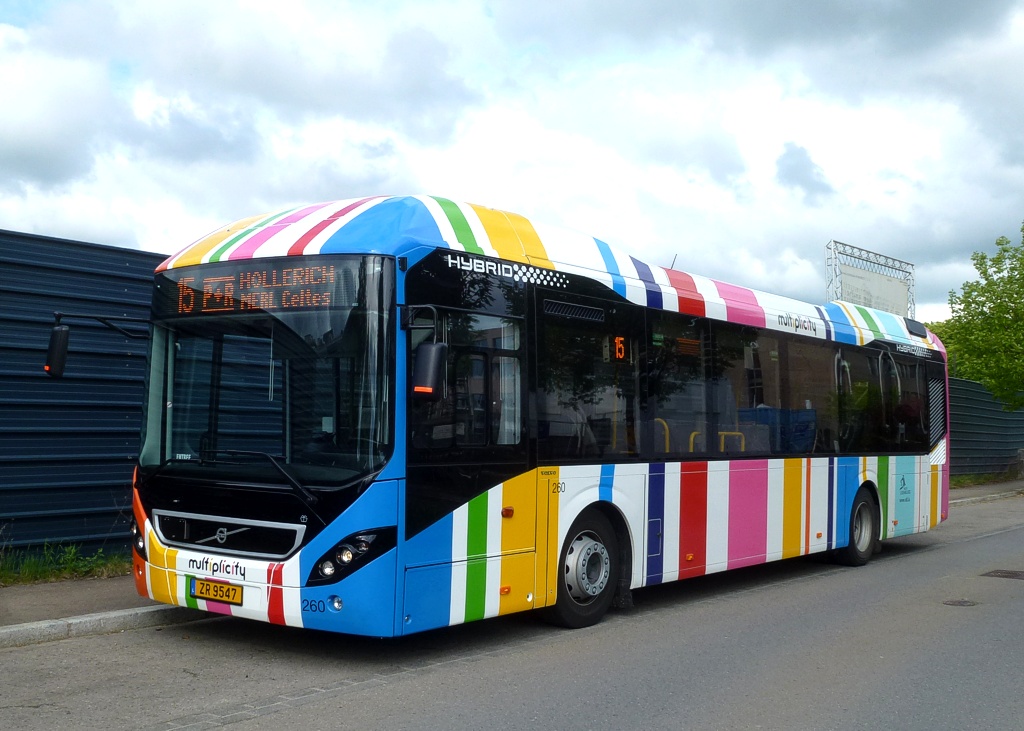 Люксембург, Volvo 7900 Hybrid № 260