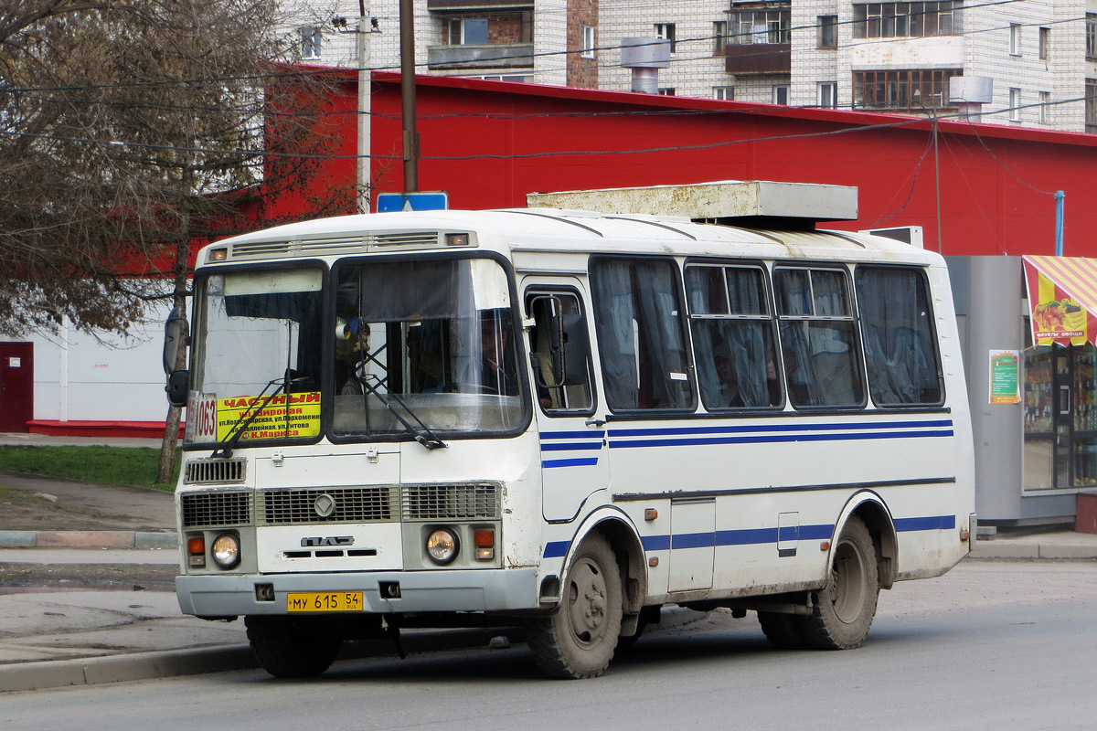 Новосибирская область, ПАЗ-32054 № МУ 615 54