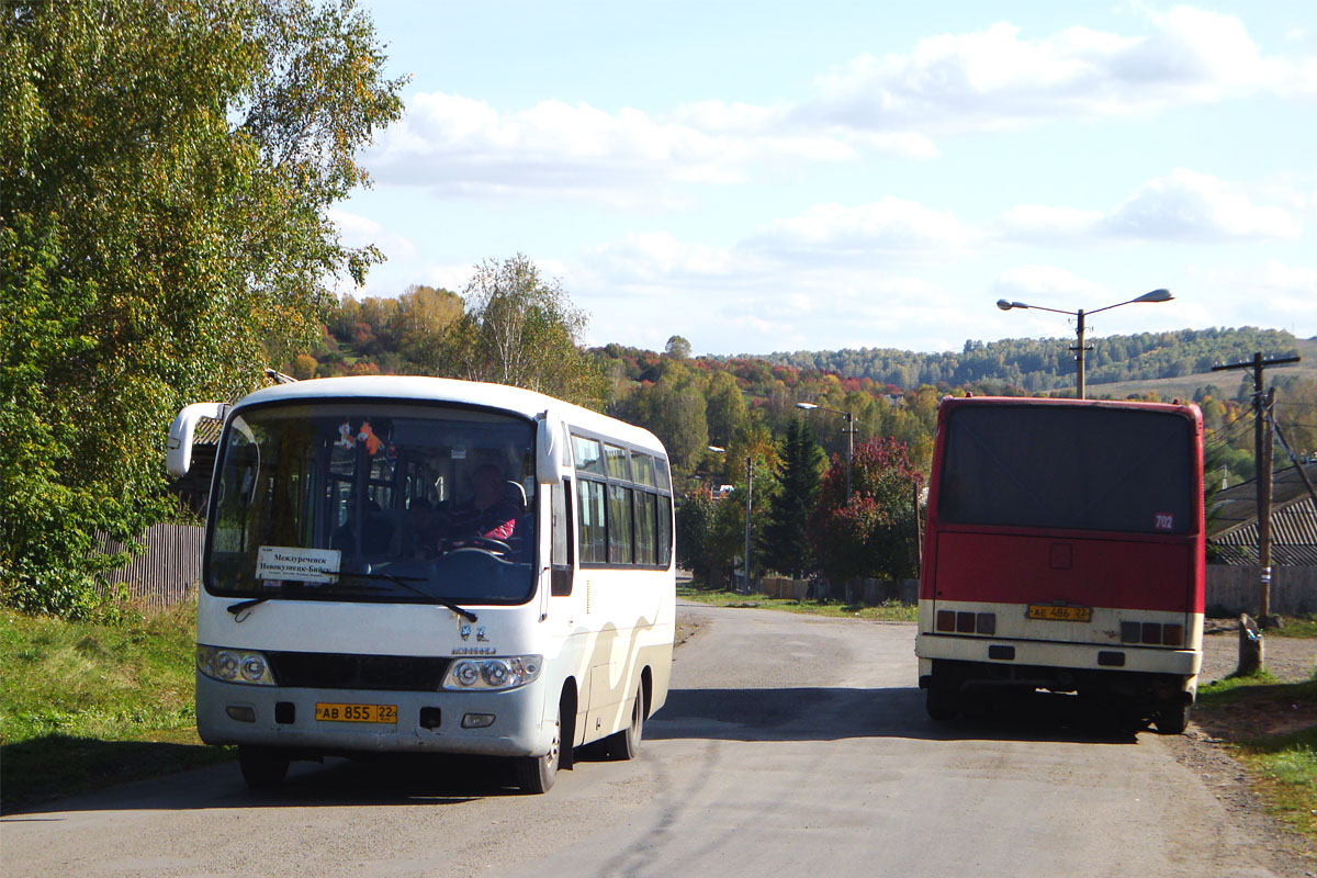 Алтайский край, Huaxia AC6650KJ № АВ 855 22; Алтайский край, Ikarus 256.74 № АЕ 486 22