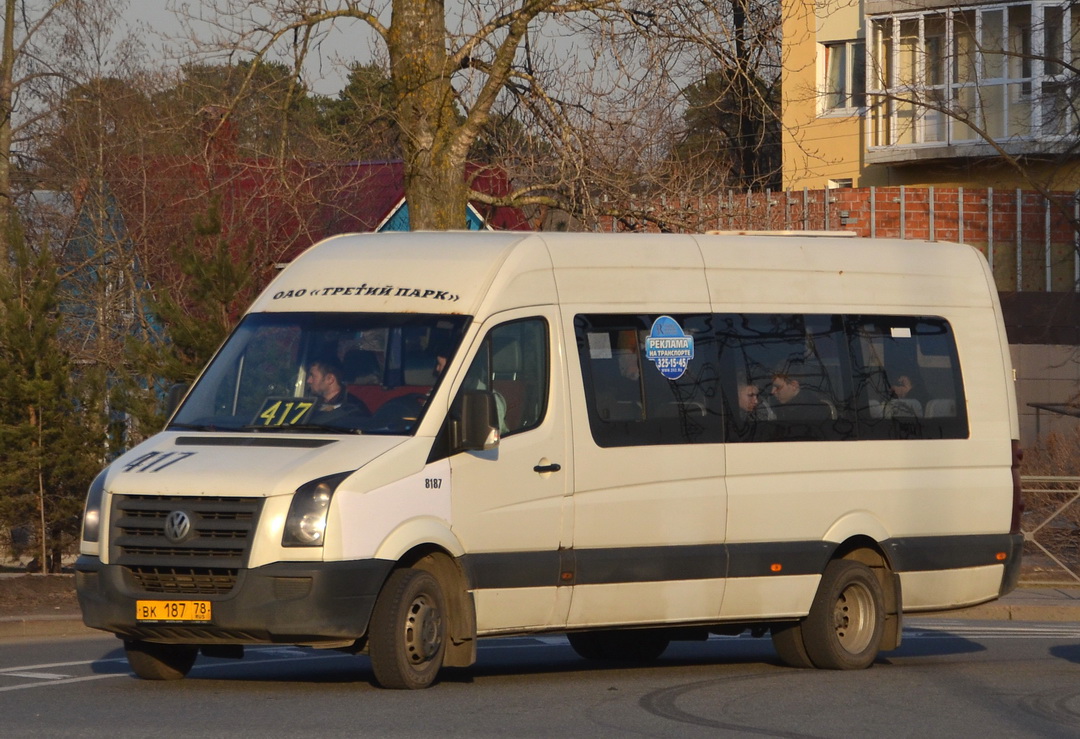 Санкт-Петербург, БТД-2219 (Volkswagen Crafter) № ВК 187 78