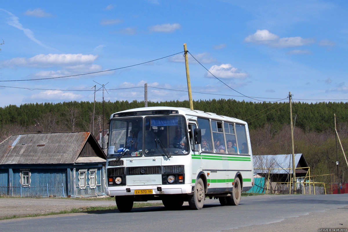 Свердловская область, ПАЗ-32053-07 № ЕА 570 66