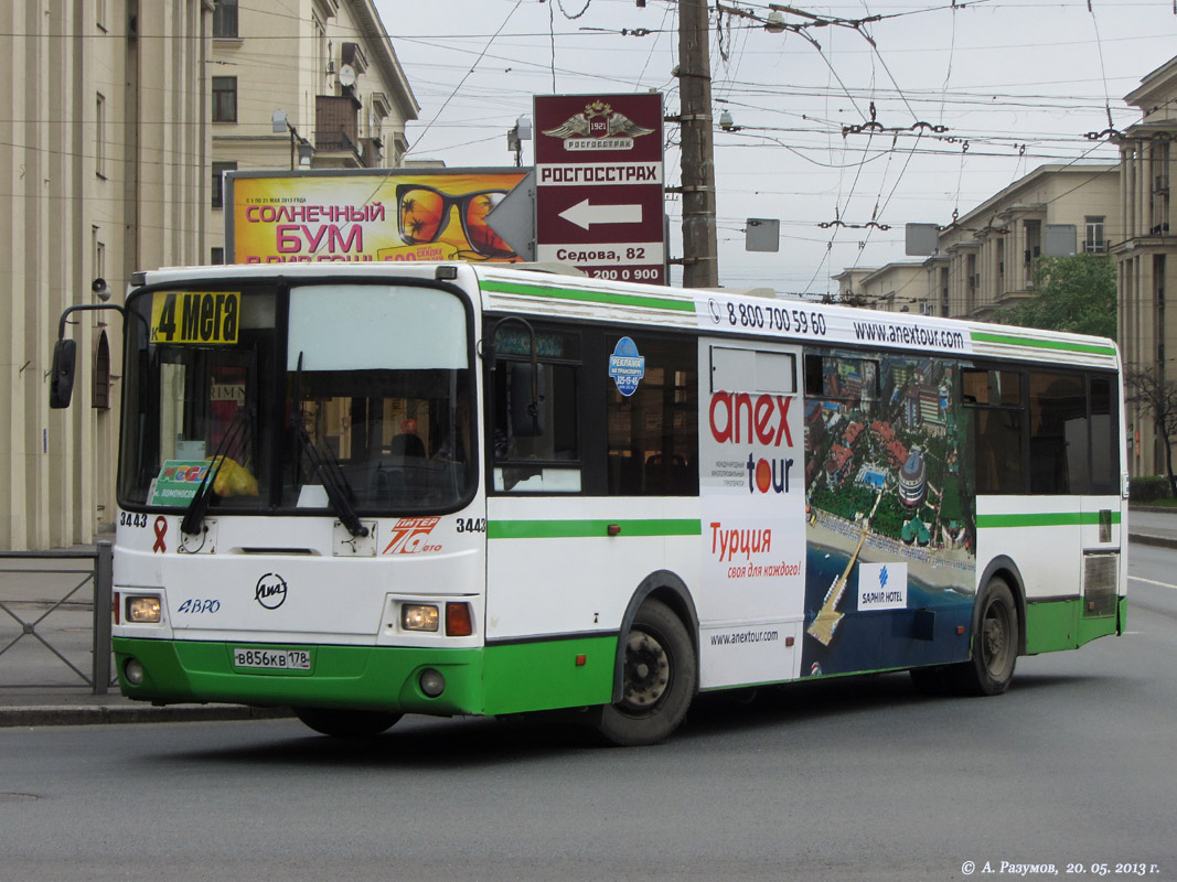 Санкт-Петербург, ЛиАЗ-5293.53 № 3443