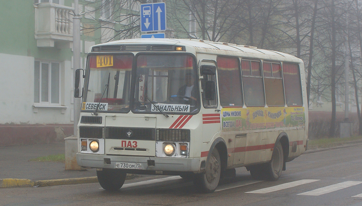 Томская область, ПАЗ-32051-110 № Е 730 ОМ 70