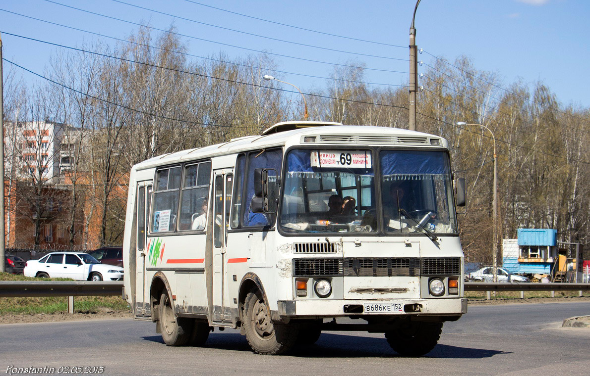 Нижегородская область, ПАЗ-32054 № В 686 КЕ 152