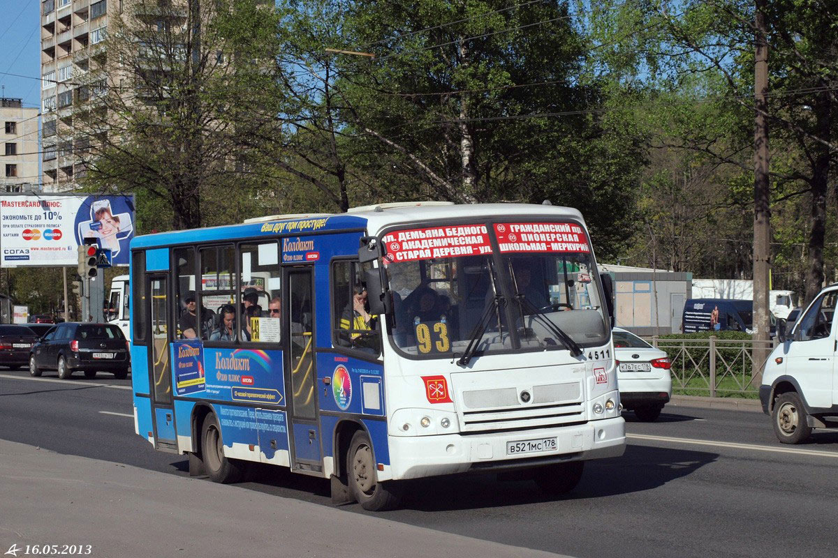 Санкт-Петербург, ПАЗ-320402-05 № n511