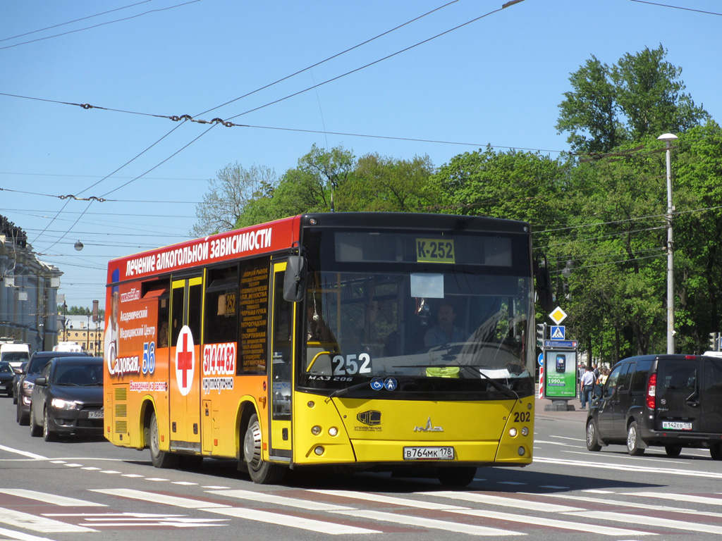 Санкт-Петербург, МАЗ-206.068 № 202