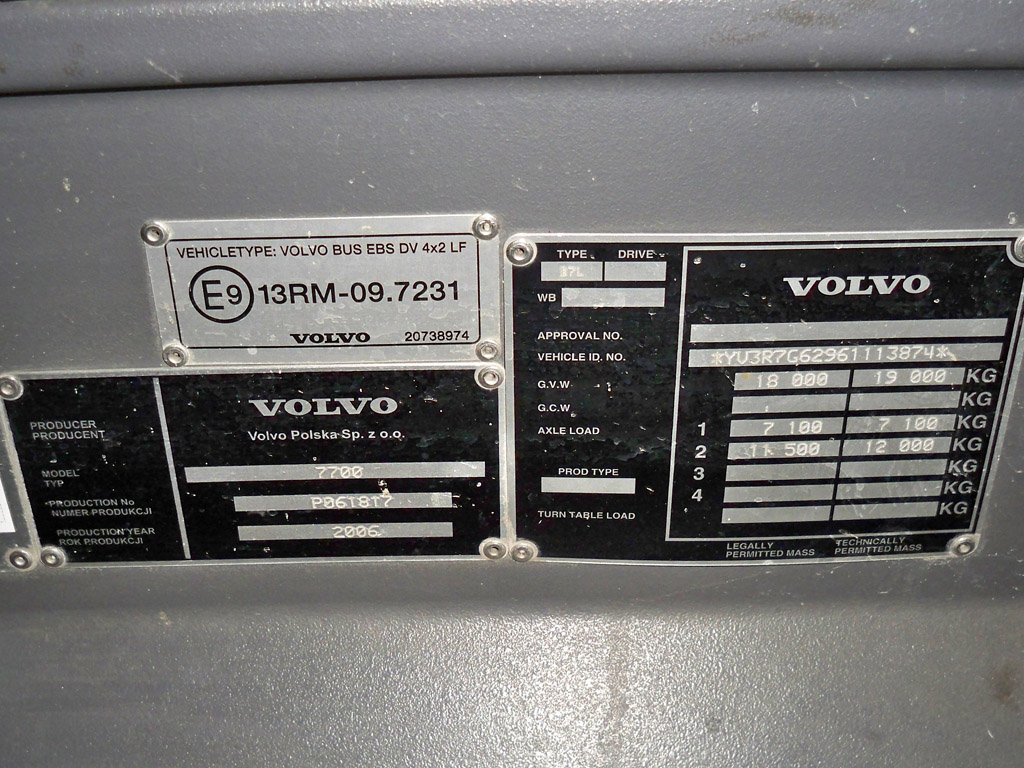 Lithuania, Volvo 7700 # 787