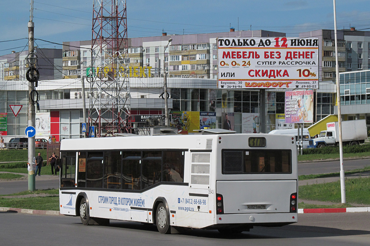 Penza region, MAZ-103.465 Nr. 3543