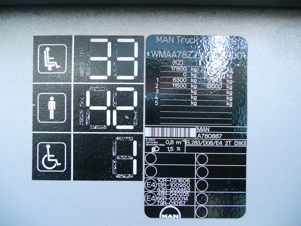 Карагандинская область, MAN A78 Lion's City LE EL283 № M 028 DD