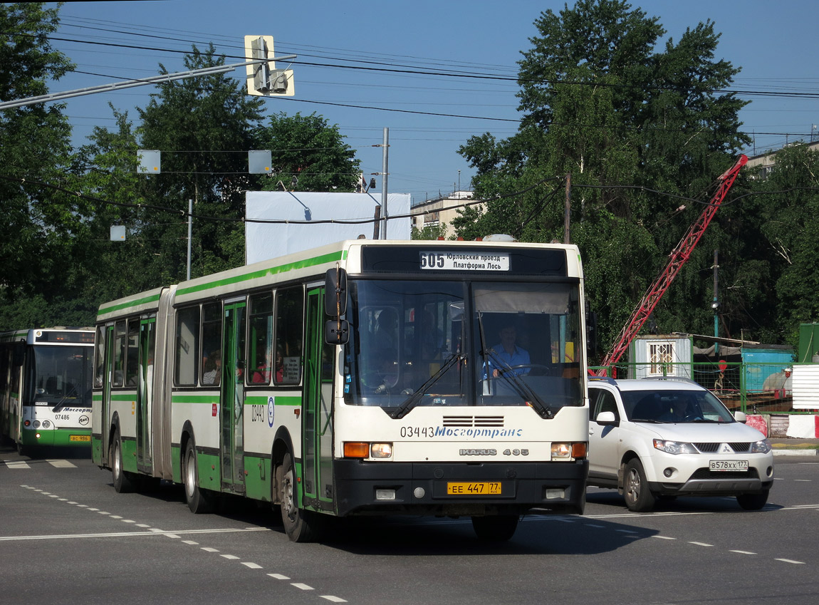 Москва, Ikarus 435.17 № 03443