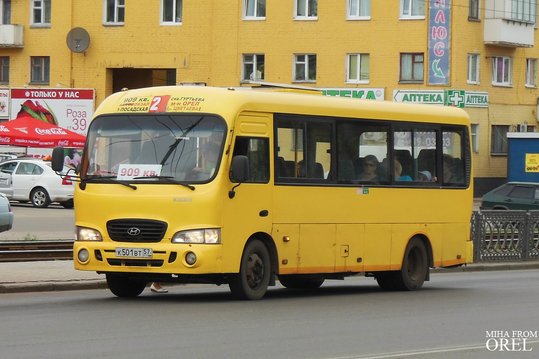 Орловская область, Hyundai County LWB C11 (ТагАЗ) № К 501 ВТ 57