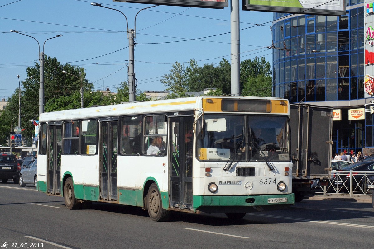 Санкт-Пецярбург, ЛиАЗ-5256.00 № 6874