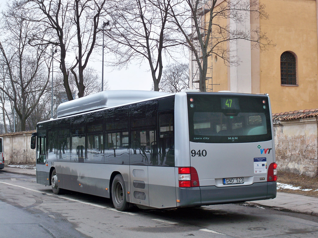 Литва, MAN A21 Lion's City NL273 CNG № 940