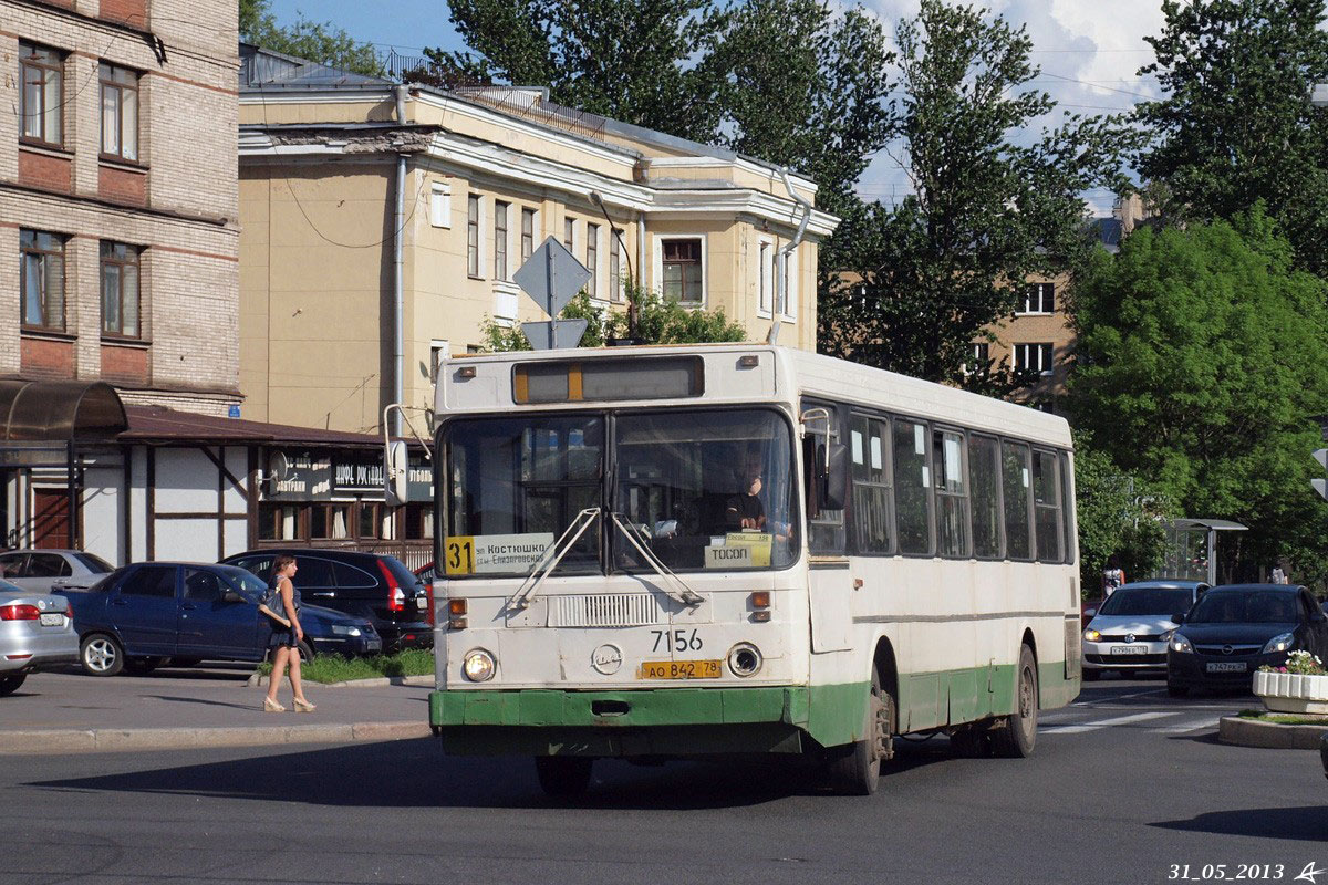 Санкт-Пецярбург, ЛиАЗ-5256.25 № 7156