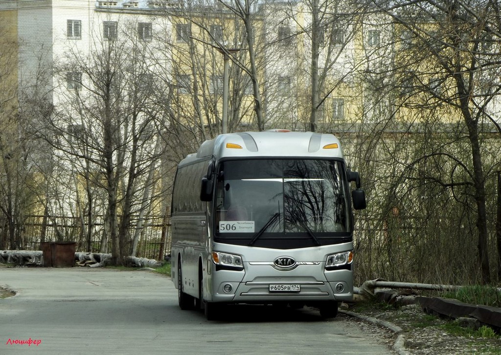 Челябинская область, Kia Granbird № Р 605 РВ 174