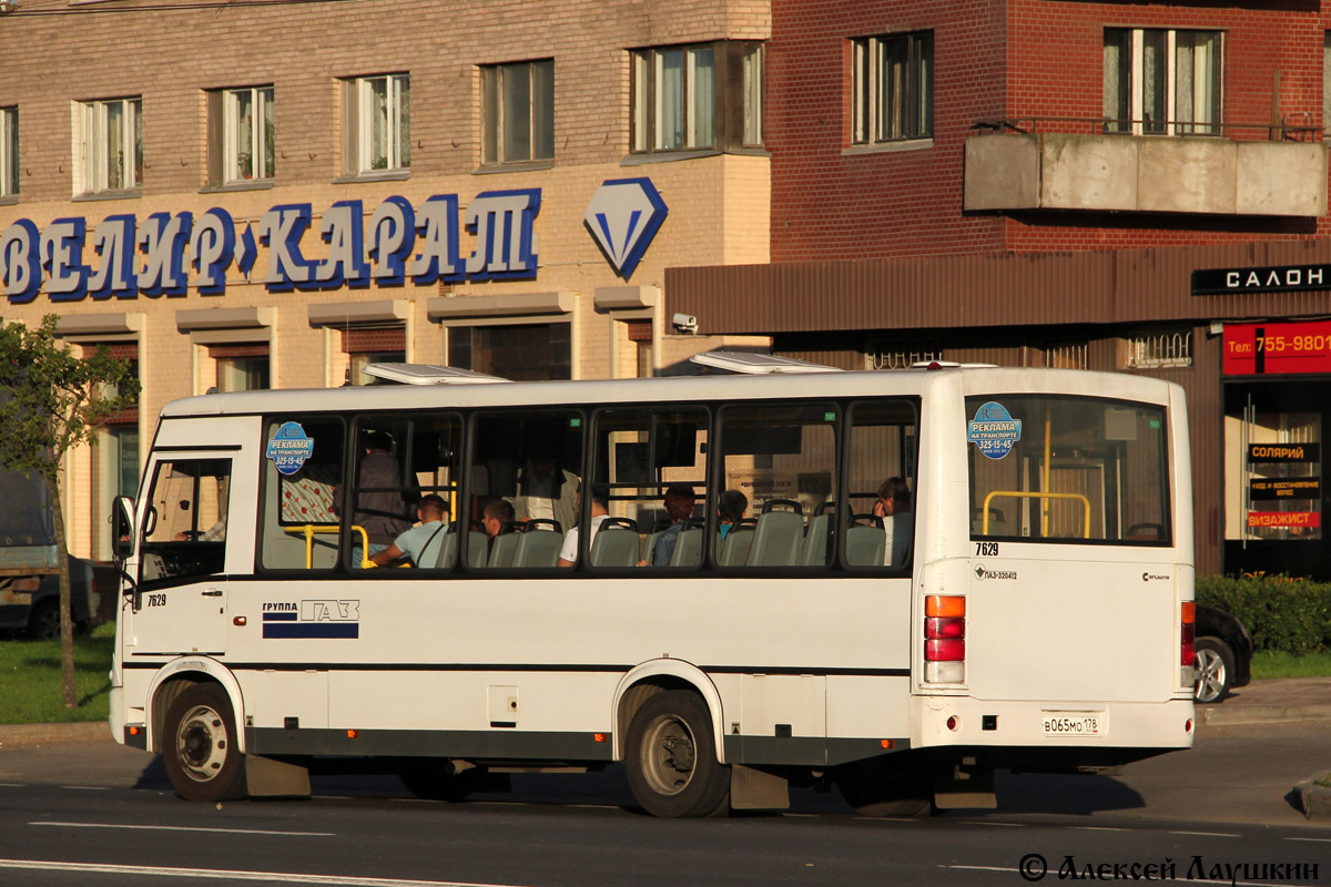 Санкт-Петербург, ПАЗ-320412-05 № 7629