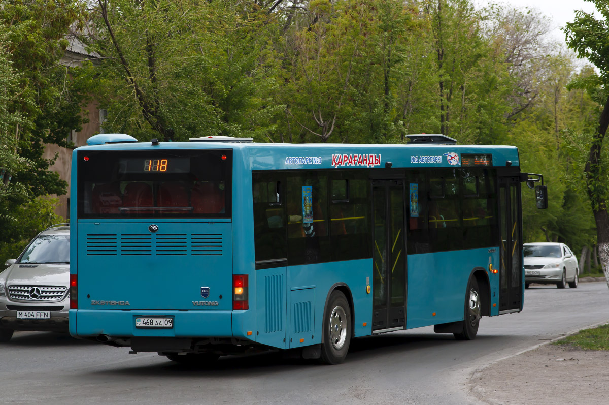 Карагандинская область, Yutong ZK6118HGA № 468 AA 09