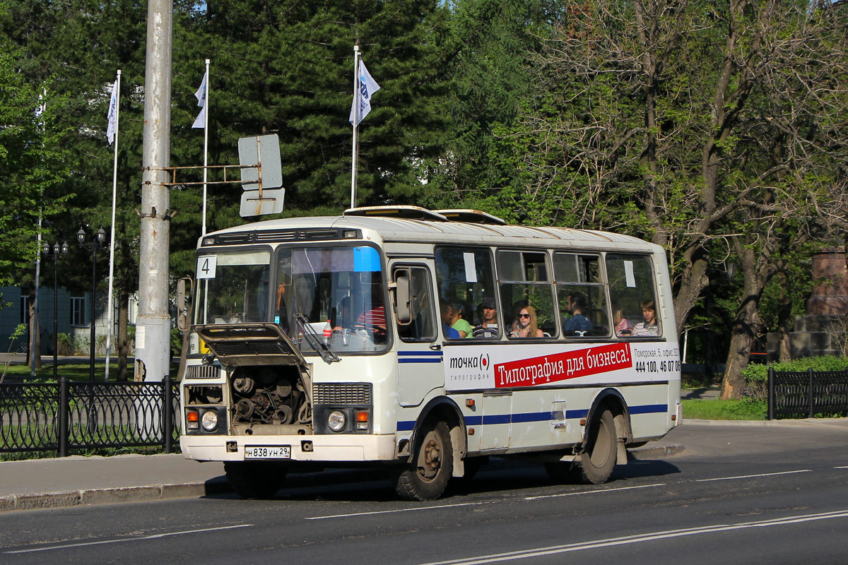 Архангельская область, ПАЗ-32054 № Н 838 УН 29