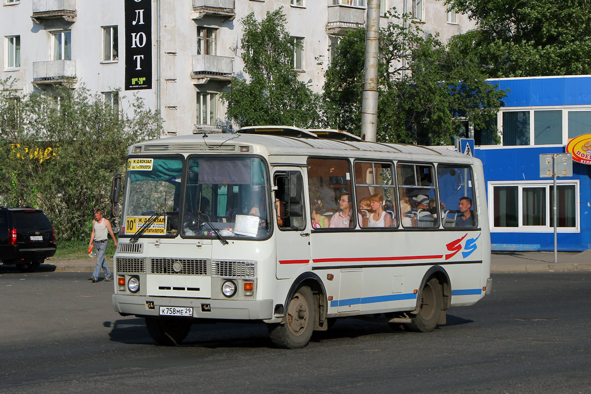 Архангельская область, ПАЗ-32054 № К 758 МЕ 29